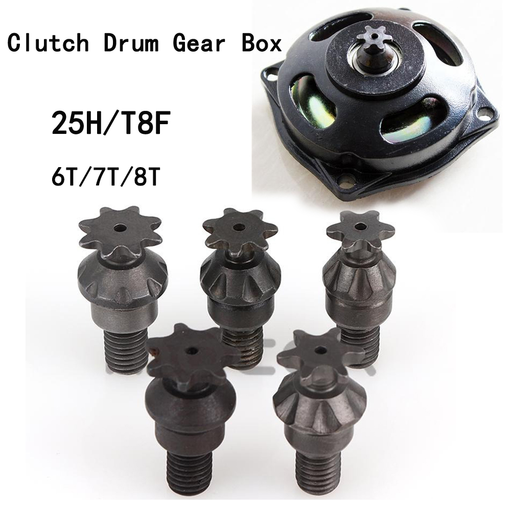 Sprocket Chain - 25H T8F 6/7/8 Zähne Kupplungstrommel Getriebe