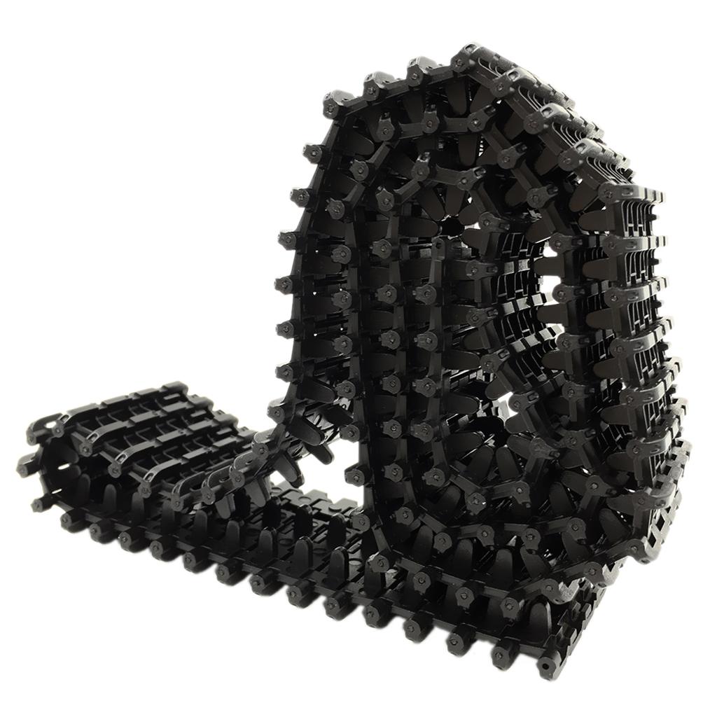 Xcm Chain - Schwarze Panzerketten-Kette aus Kunststoff, DIY-Roboter-Wissenschaftsspielzeug-Zubehör, Kettenlaufwerk