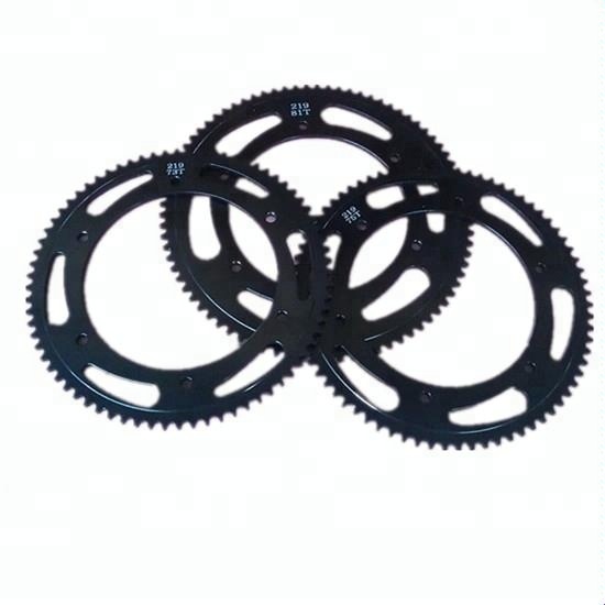 Sprocket - CNC-gefräste 7075-Aluminiumlegierung-Rennkart-Kettenräder mit 219er Teilung