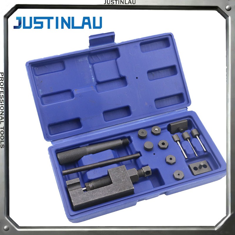 530 Chain - JUSTINLAU Professionelles Motorrad-Kettenwerkzeug-Set Kettenbrecher und -nietgerät