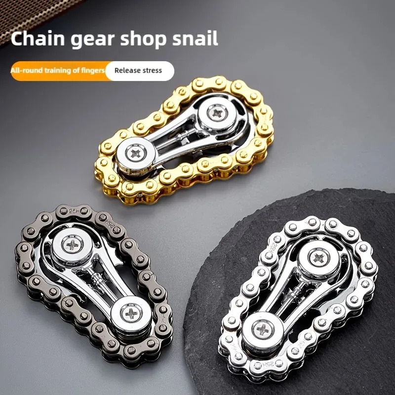 Chain Sprocket Set - Kettenräder Schwungrad Fingertip Gyro Fidget Spinner