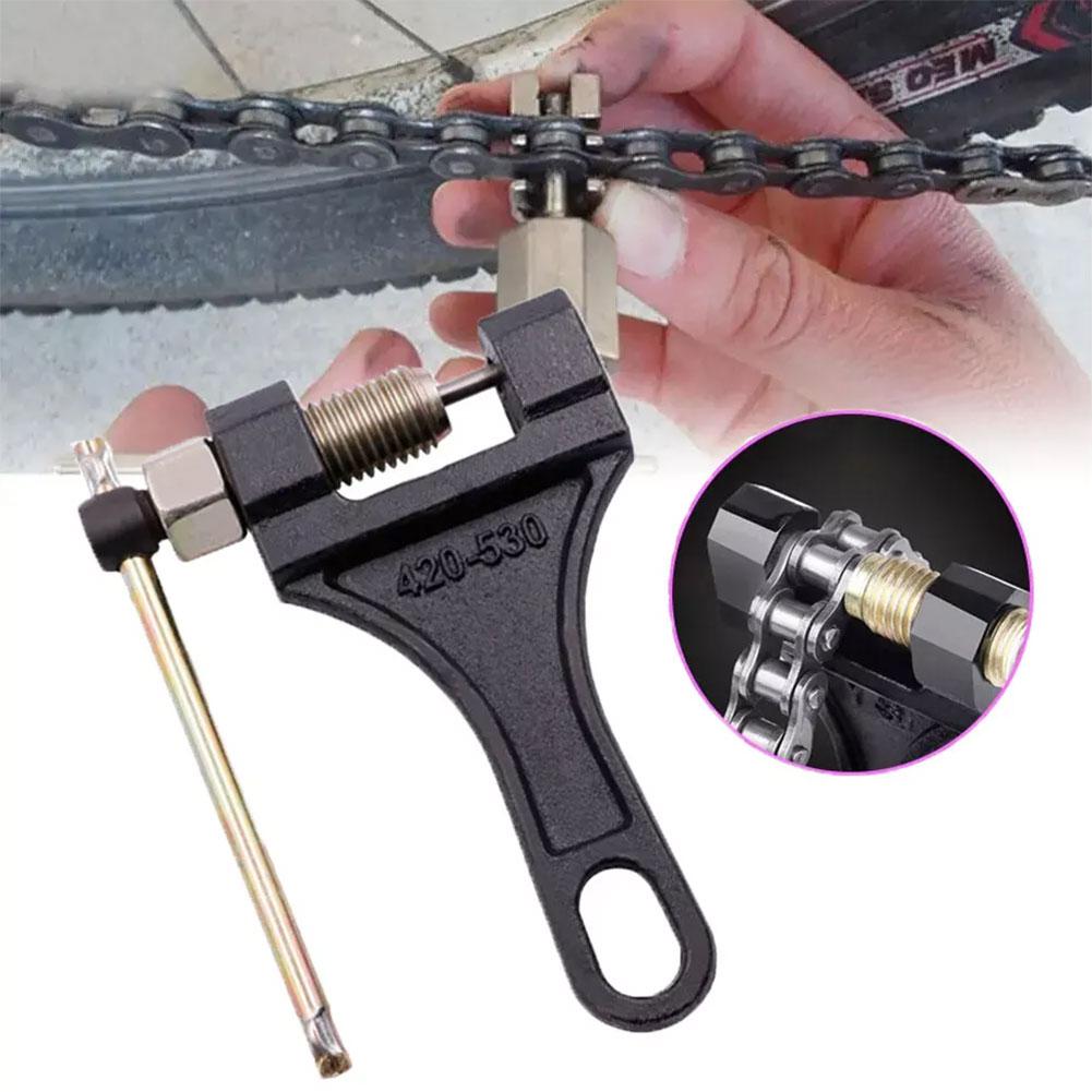 Bike Chain - Universeller Kohlenstoffstahl-Kettentrenner 420-530 Kettenbrecher Reparaturwerkzeug für