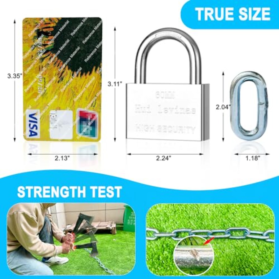 Robuste 39-Zoll-8-mm-Sicherhei – Bicycle Chain Bewertung und Preis