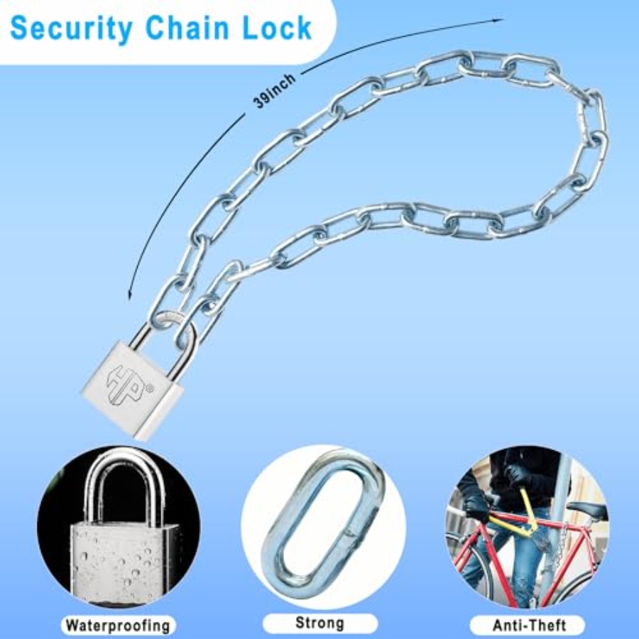Robuste 39-Zoll-8-mm-Sicherhei – Bicycle Chain Bewertung und Preis
