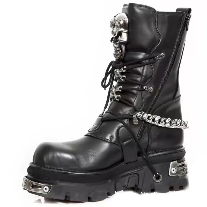 Mode männer Echte Leder Motorr – Motorcycle Chain Bewertung und Preis