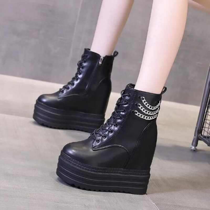 NEUE Frauen Stiefeletten Leder – Motorcycle Chain Bewertung und Preis