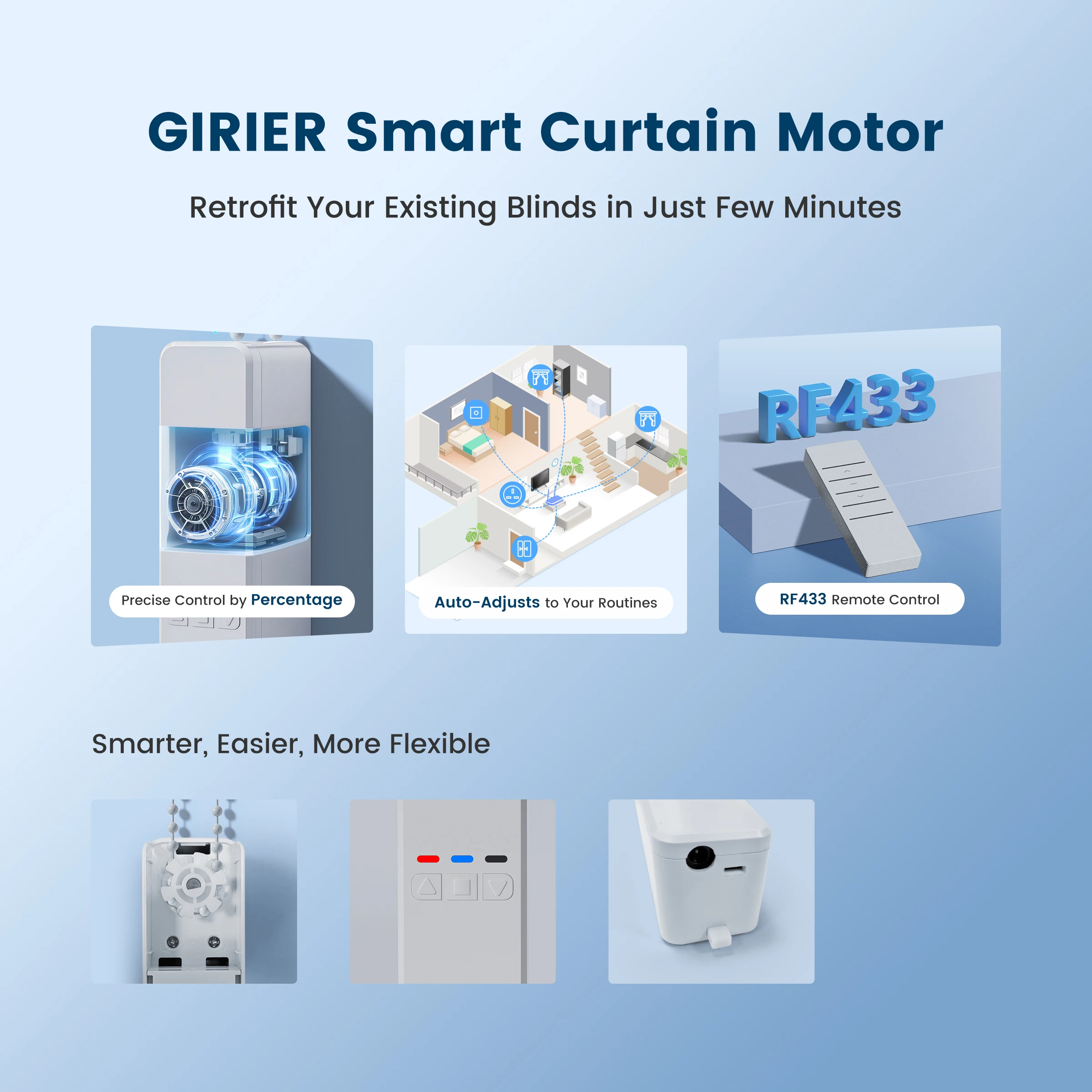 GIRIER Smart Vorhangmotor WiFi – Roller Chain Bewertung und Preis