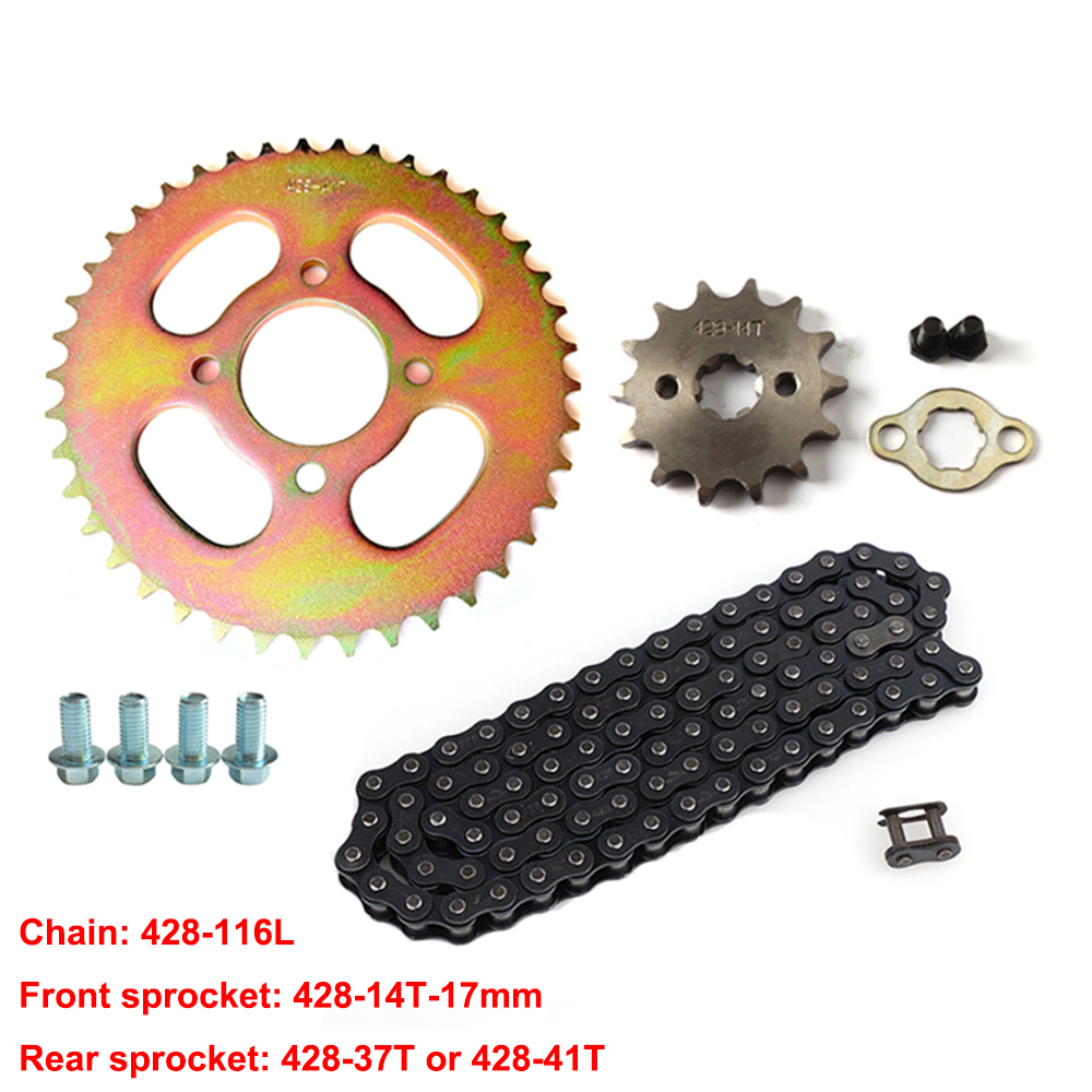 ATV 428 Ritzel vorne hinten 11 – 428 Chain Bewertung und Preis