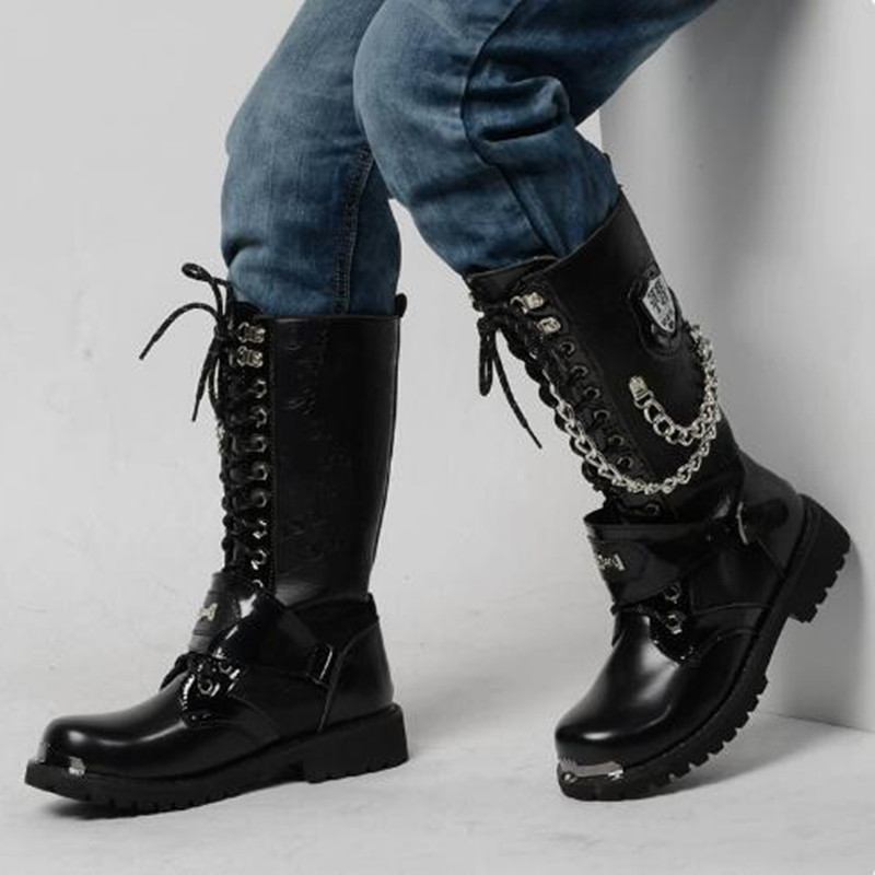 Luxuriöse Herren-Motorradstief – Motorcycle Chain Bewertung und Preis