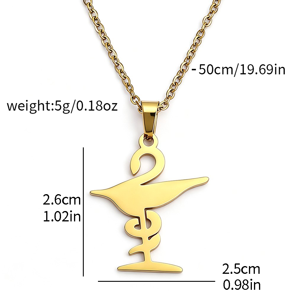 Schale mit Hygieia-Halskette,  – Steel Chain Bewertung und Preis