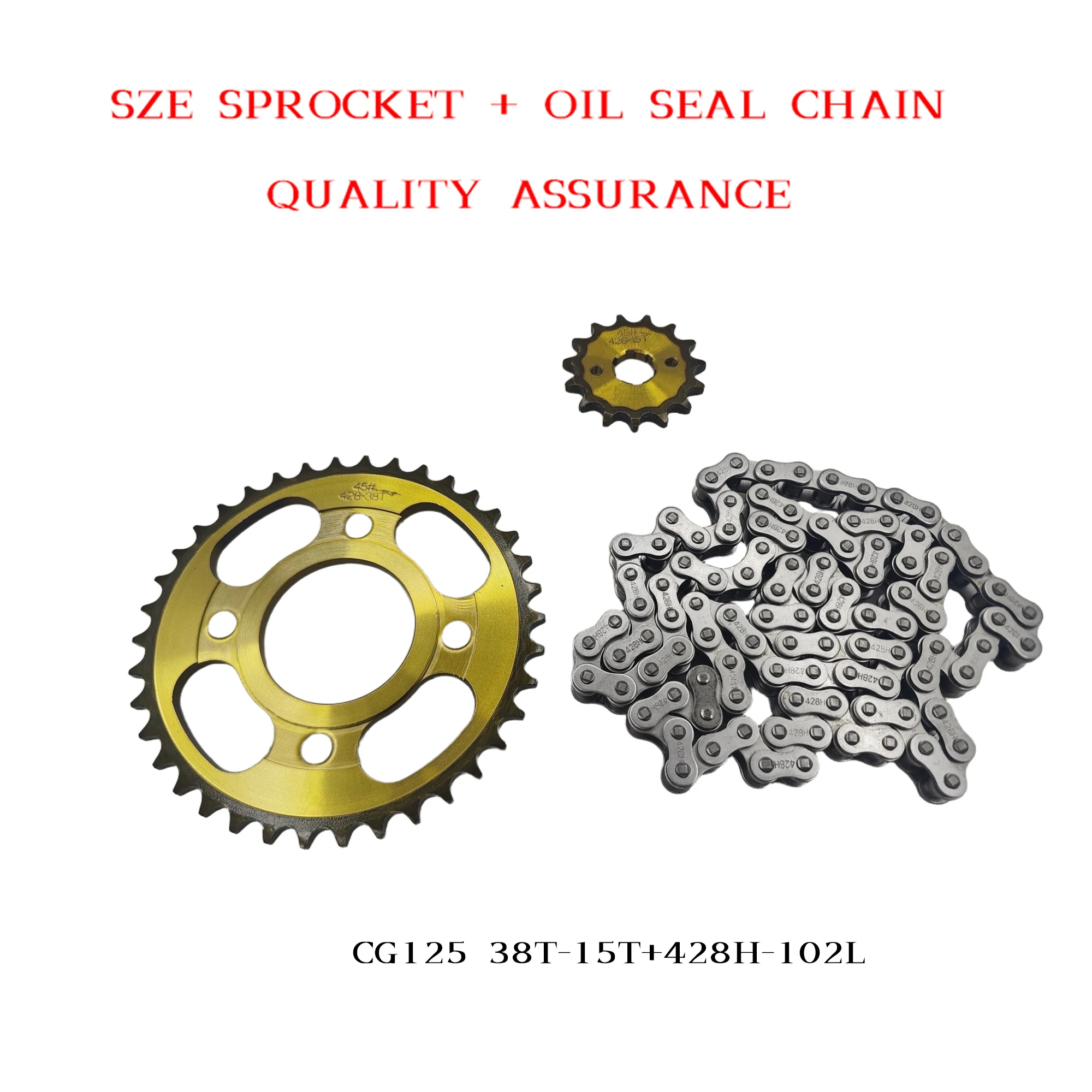 CG125 38T+15T 428H-102L Leiser – 428 Chain Bewertung und Preis