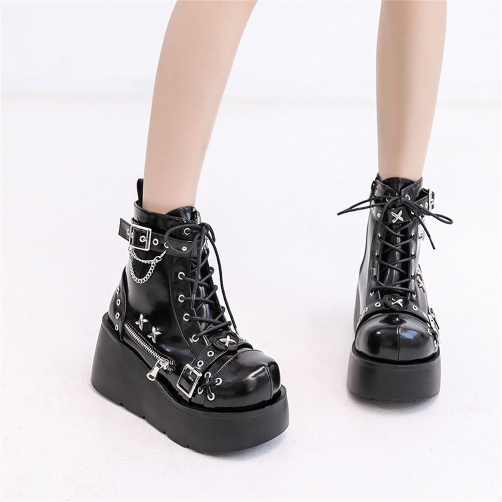 Brandneue Damen Goth Plateau-S – Motorcycle Chain Bewertung und Preis
