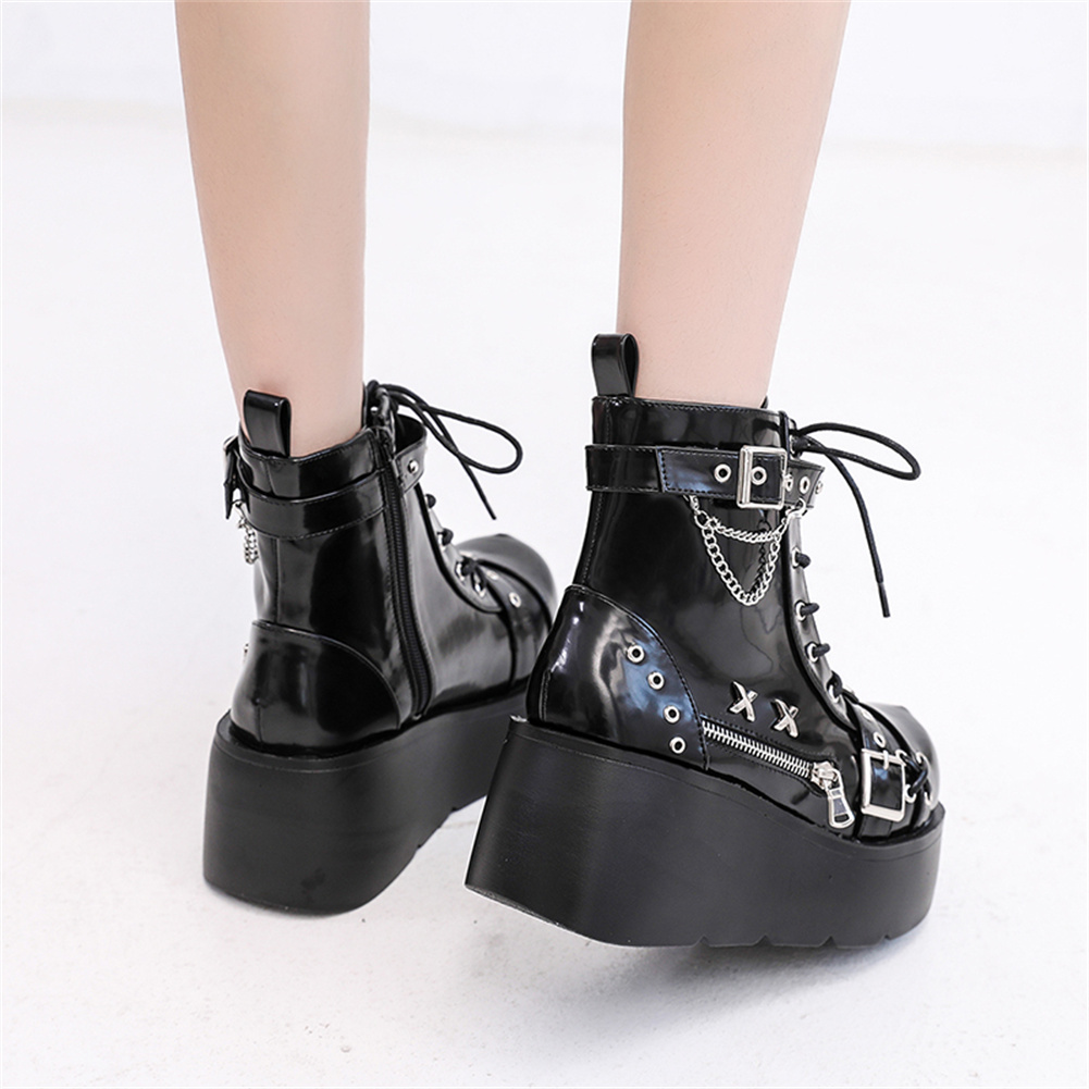 Brandneue Damen Goth Plateau-S – Motorcycle Chain Bewertung und Preis