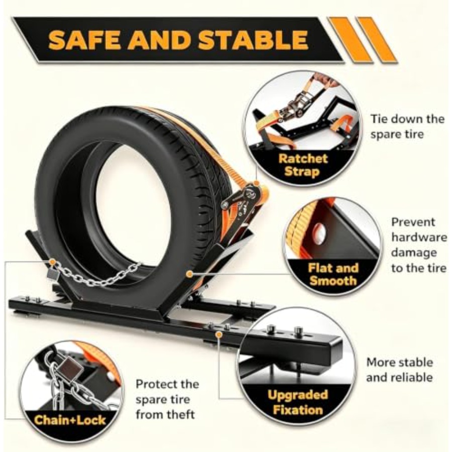 Schwerlast-Ersatzreifenhalteru – Steel Chain Bewertung und Preis