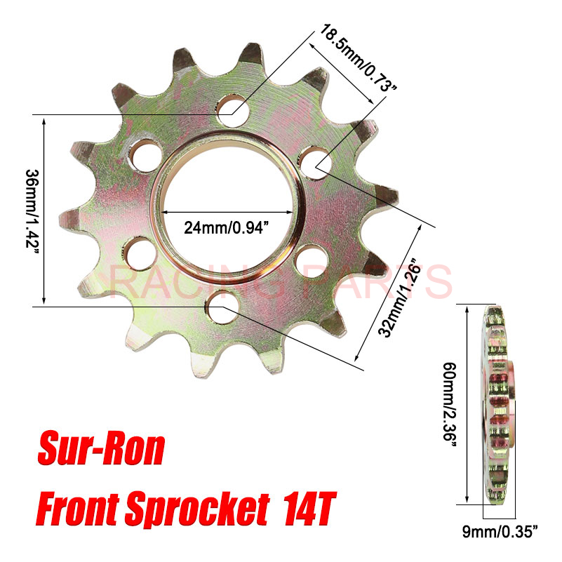 Motorradzubehör 14T Kettenrad  – Xcm Chain Bewertung und Preis